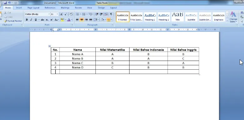 Trik Membuat Tabel Di Word yang Praktis dan Efektif