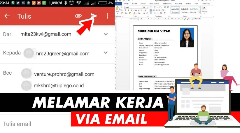 Trik Mudah Menerapkan Lamaran Kerja Lewat Email Di Hp