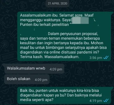 Trik Efektif dalam Menghubungi Dosen Pembimbing Melalui Chat