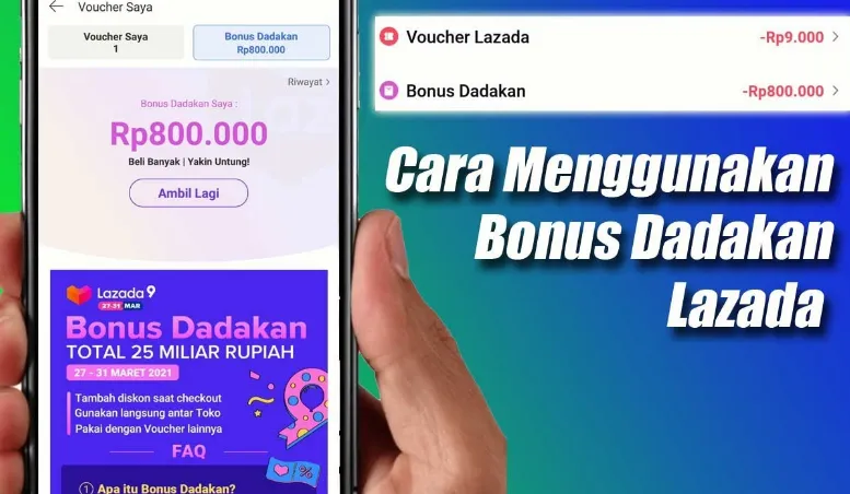 Inilah Cara Praktis Menggunakan Bonus Dadakan Lazada untuk Belanja Online